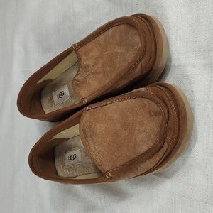 Ugg Tan Brown Suede Slipper Loafers Casual Mens Size 12
